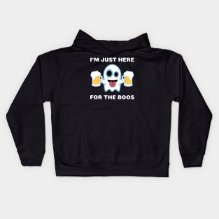 I'm Just Here For The Boos Halloween Kids Hoodie